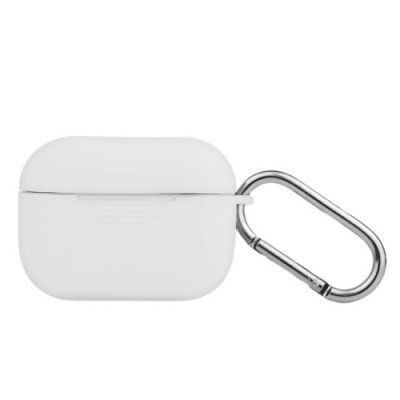 Чохол Silicone Slim з карабіном для Apple Airpods Pro 2 White 82272