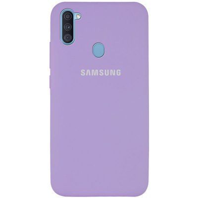 Чохол Silicone Cover для Samsung Galaxy A11 / M11 Бузковий / Dasheen 42288