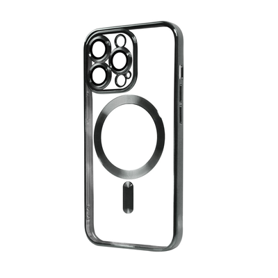 Чехол Xrome MagSafe для Iphone 13 Pro Прозрачный / Black 68631
