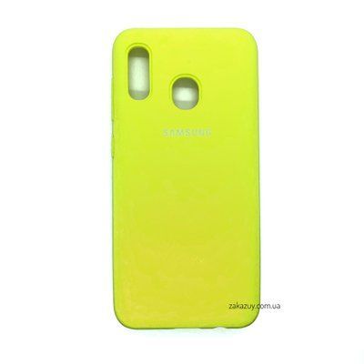Чехол Silicone Cover для Samsung A205 / A305 Galaxy A20 / A30 Yellow 34249