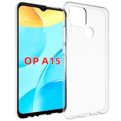 Чехол Stez для Oppo A15s / A15 Прозрачный 53504