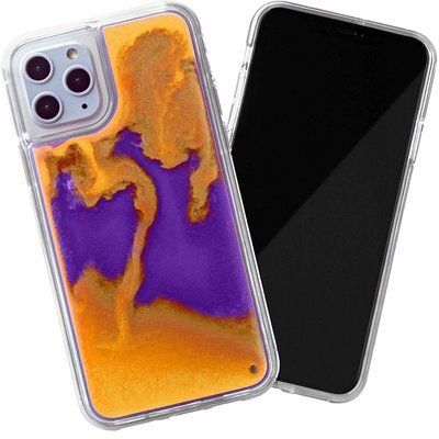 Чехол Neon Night Sand для Iphone 11 Pro Max Фиолетовый / Оранжевый 47532