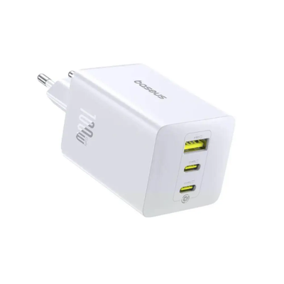 Мережевий зарядний пристрій Baseus Baseus EnerFill FE11 Fast Charger 2 Type-C+USB 100W White 88450