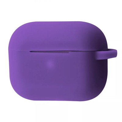 Чохол Silicone Shock-proof з карабіном для Apple Airpods Pro Purple 60831