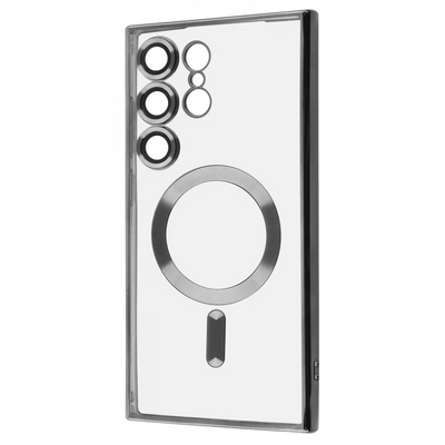 Чохол WAVE Metal Color MagSafe для Samsung Galaxy S24 Ultra Прозорий / Silver