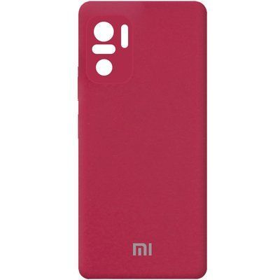 Чехол Silicone Cover Camera для Xiaomi Redmi Note 10 / Note 10s / Poco M5s Красный / Rose Red 54642