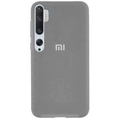 Чохол Silicone Cover для Xiaomi Mi Note 10 / Mi Note 10 Pro Сірий / Grey 38505