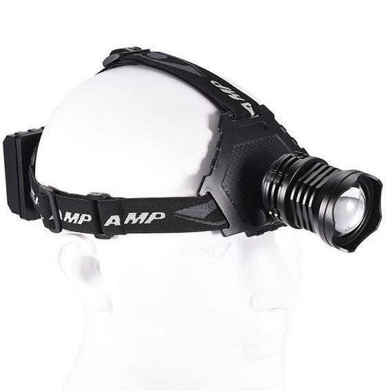 Налобный фонарь T70-P90 Signal Light Zoom Box ЗУ MicroUSB Black 66119