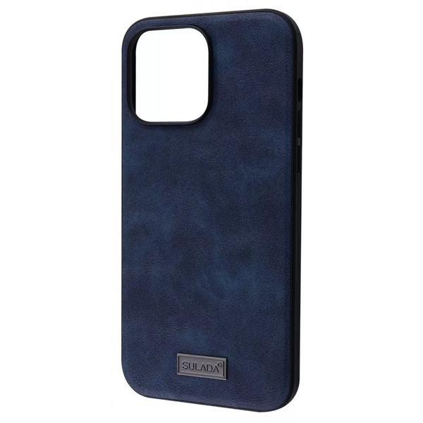 Чехол SULADA Leather для Iphone 14 Pro Синий 65465