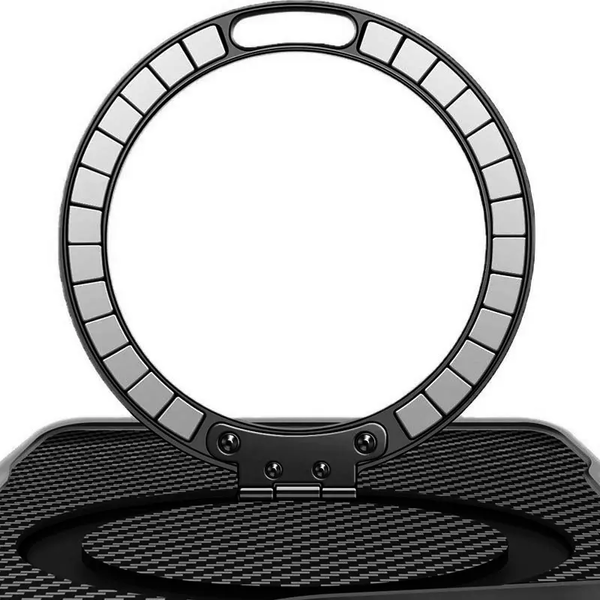 Чохол Metal Buttons MagSafe Carbon Ring для Iphone 17 Pro Max Чорний