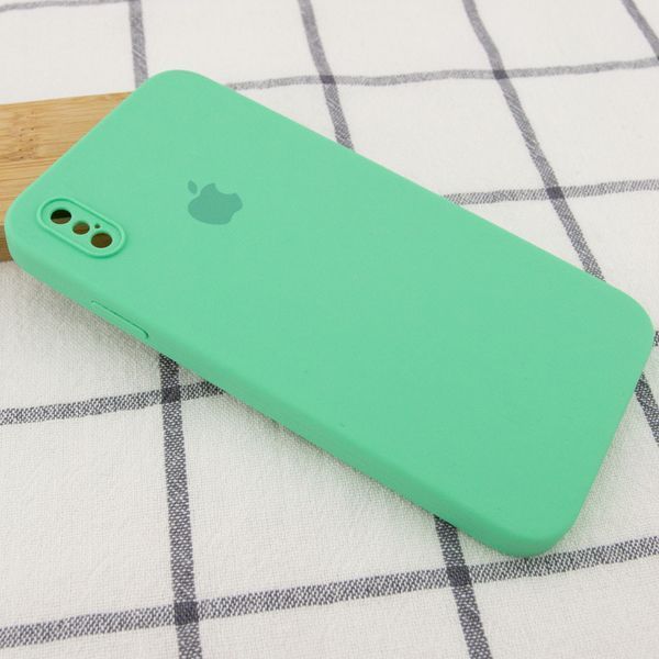 Чохол Silicone Case Square для Iphone X / XS Зелений / Spearmint 53334