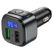 Автомобильный FM модулятор Hoco E67 Bluetooth Quick Charge 3.0 2USB Black 65720 4