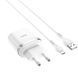 Мережевий зарядний пристрій Hoco C12Q Smart Quick Charge 3.0 + кабель MicroUSB 1USB / 3A White 42895 2