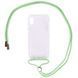 Чехол Crossbody Transparent со шнурком для Iphone X / XS Мятный 57167 1