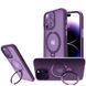 Чохол Metal Buttons MagSafe Colorful HQ Ring для Iphone 15 Pro Purple 84165 1