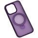 Чохол Metal Buttons MagSafe Colorful HQ Ring для Iphone 15 Pro Purple 84165 7