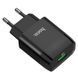 Мережевий зарядний пристрій Hoco C72Q Qualcomm Quick Charge 3.0 + кабель MicroUSB 1USB / 18W Black 56230 4